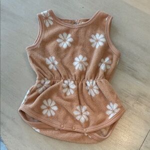 Floral Sleeveless Baby Romper